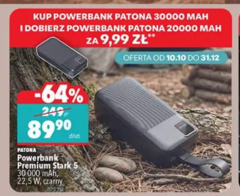 Powerbank Premium Stark 5 czarny Patona