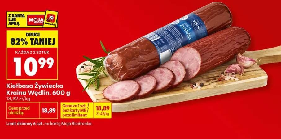Kiełbasa żywiecka Kraina Wędlin