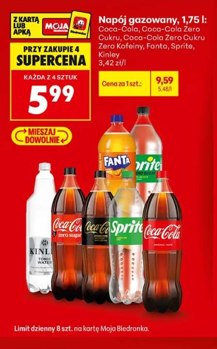 Napój gazowany Coca-Cola +5 wariantów