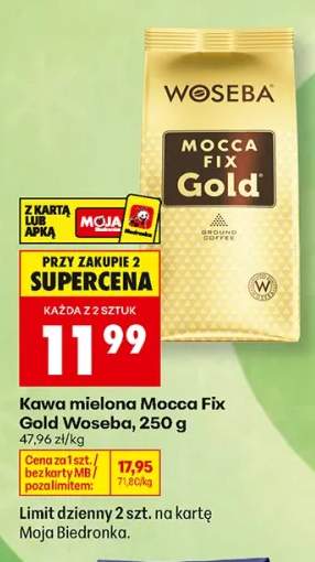 Kawa mielona Mocca Fix Gold Woseba