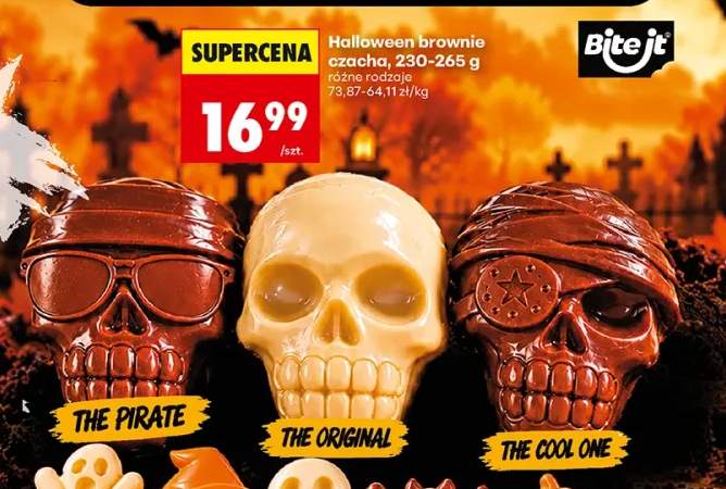 Halloween brownie czacha The Pirate Bite it +2 warianty