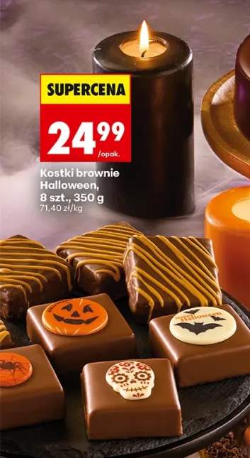 Kostki brownie Halloween 8 szt.