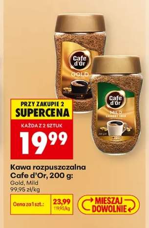 Kawa rozpuszczalna Cafe d'Or Gold +1 wariant