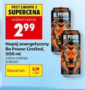 Napój energetyczny Be Power Limited różne rodzaje