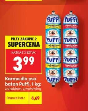 Karma dla psa baton Puffi z drobiem +1 wariant