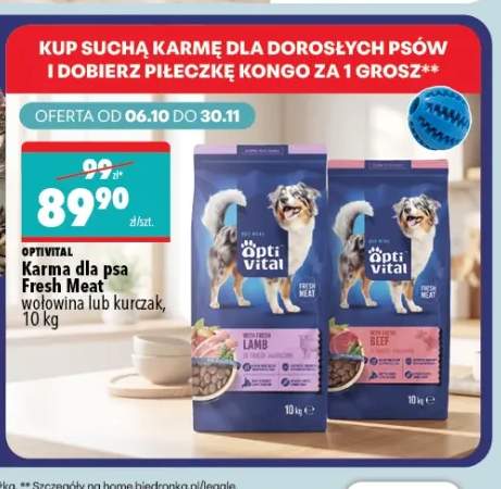 Karma dla psa Fresh Meat kurczak OptiVital +1 wariant