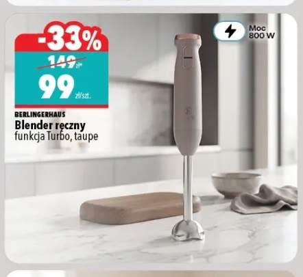 Blender ręczny funkcja Turbo taupe BerlingerHaus