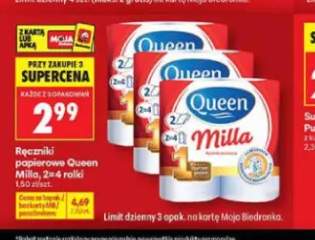 Ręczniki papierowe Queen Milla 2=4 rolki