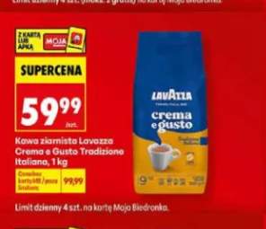 Kawa ziarnista Crema e gusto Tradizione Italiana Lavazza