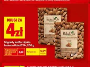 Migdały kalifornijskie łuskane BakaD'Or
