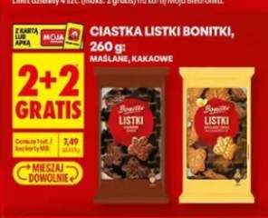Ciastka listki kakaowe Bonitki +1 wariant