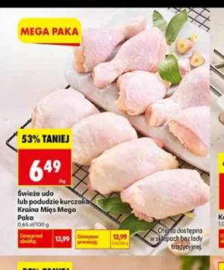 Świeże udo kurczaka Kraina Mięs Mega Paka +1 wariant