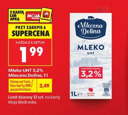 Mleko UHT Mleczna Dolina 3,2%