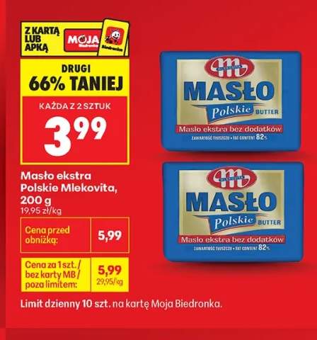 Masło ekstra Polskie Mlekovita