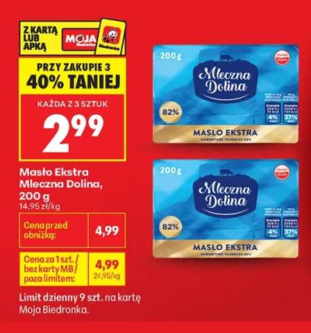 Masło Ekstra Mleczna Dolina
