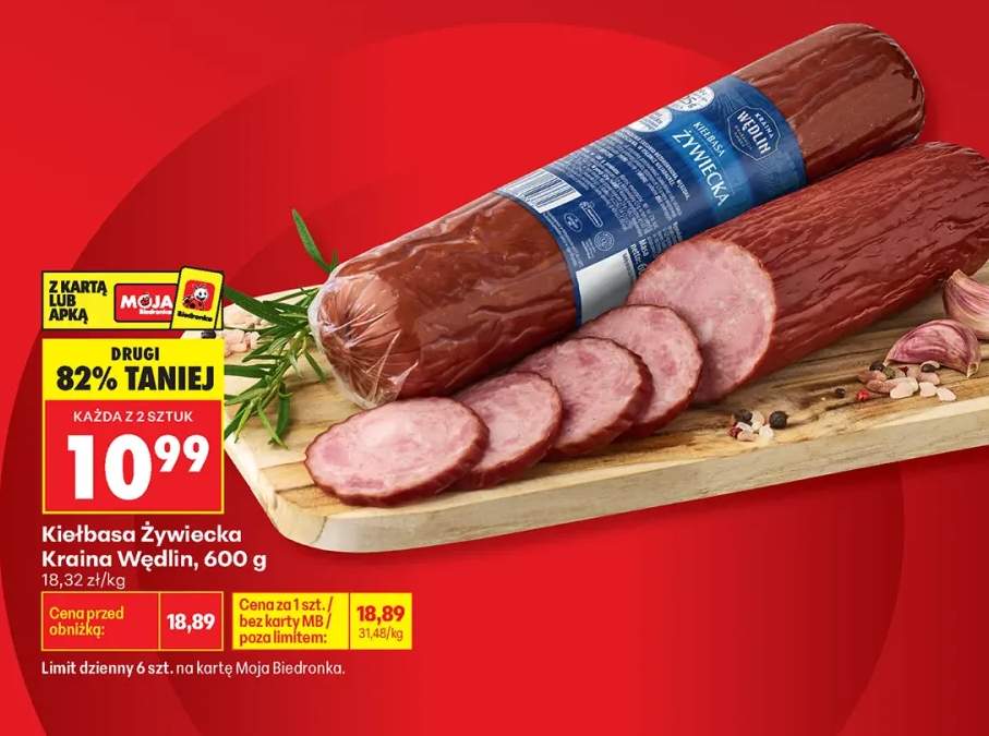 Kiełbasa żywiecka Kraina Wędlin