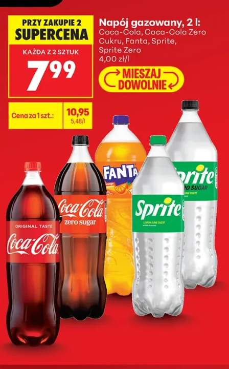 Napój gazowany Coca-Cola +4 warianty