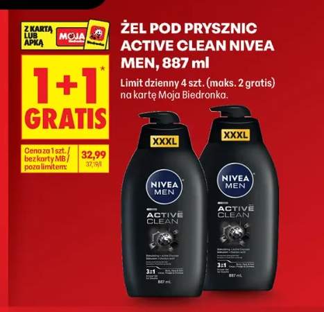 Żel pod prysznic Active Clean Nivea Men