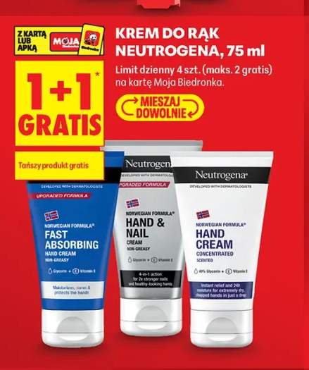Krem do rąk i paznokci Hand & Nail Neutrogena +2 warianty