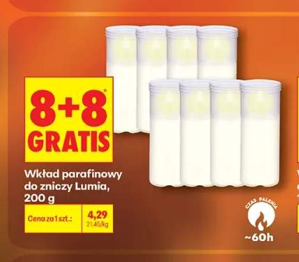 Wkład parafinowy do zniczy Lumia