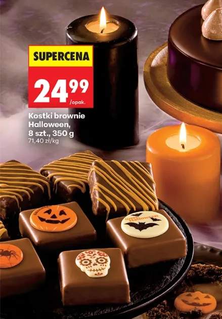 Kostki brownie Halloween