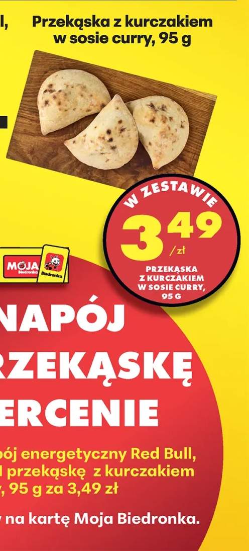Przekąska z kurczakiem w sosie curry