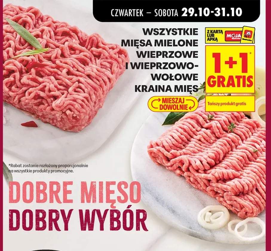 Mięsa mielone wieprzowe i wieprzowo-wołowe Kraina Mięs