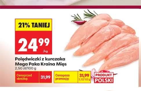 Polędwiczki z kurczaka Mega Paka Kraina Mięs