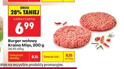 Burger wołowy Kraina Mięs