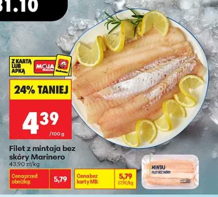 Filet z mintaja bez skóry Marinero