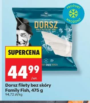 Dorsz filety bez skóry Family Fish