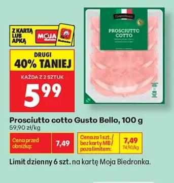Prosciutto cotto Gusto Bello