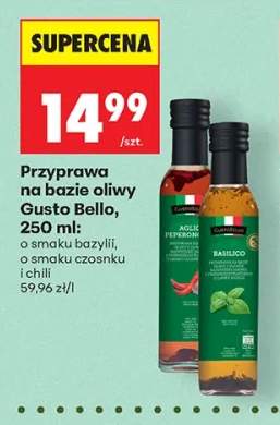 Przyprawa na bazie oliwy o smaku bazylii Gusto Bello +1 wariant