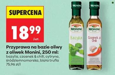 Przyprawa na bazie oliwy z oliwek cytryna Monini +4 warianty