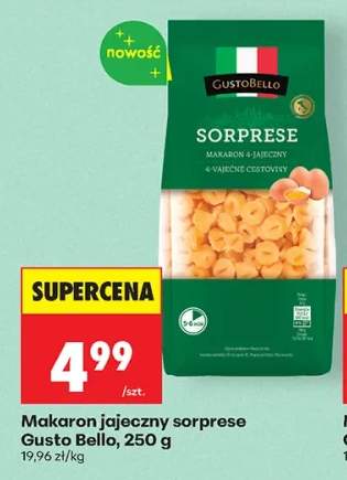 Makaron jajeczny sorprese Gusto Bello