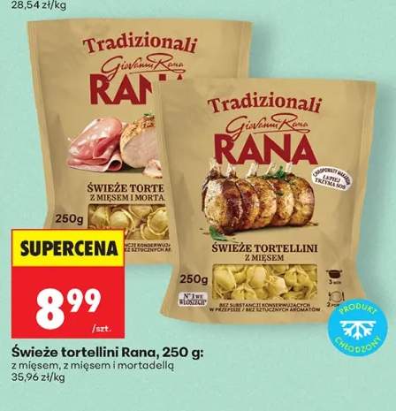 Świeże tortellini Rana z mięsem i mortadellą +1 wariant