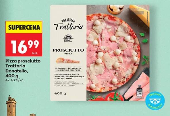 Pizza prosciutto Trattoria Donatello