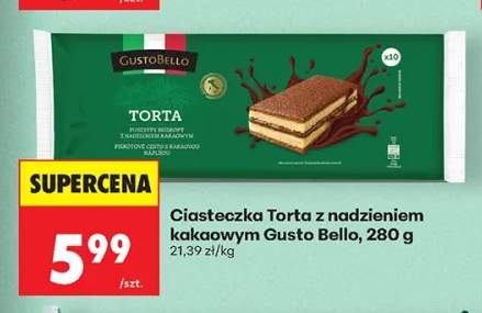 Ciasteczka Torta z nadzieniem kakaowym Gusto Bello