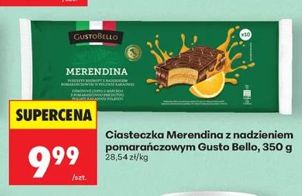 Ciasteczka Merendina z nadzieniem pomarańczowym Gusto Bello