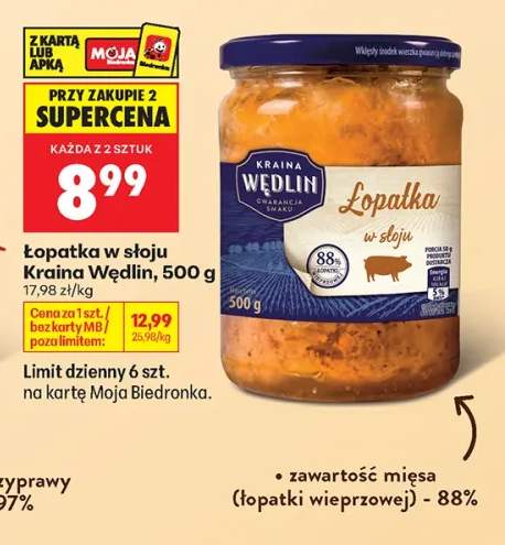 Łopatka w słoju Kraina Wędlin