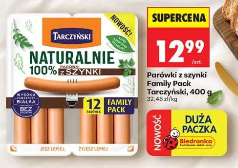 Parówki z szynki Family Pack Tarczyński