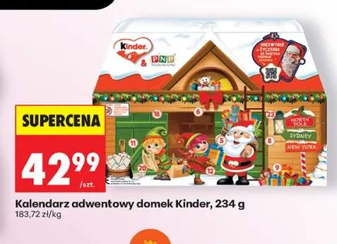Kalendarz adwentowy domek Kinder