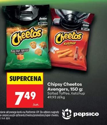 Chipsy Cheetos Avengers Salted Toffee +1 wariant