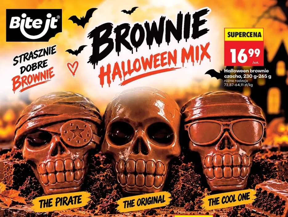 Halloween brownie czacha The Pirate Bite it +2 warianty