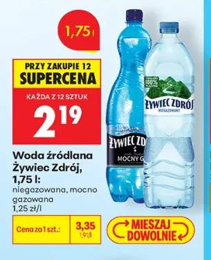 Woda źródlana niegazowana Żywiec Zdrój +1 wariant