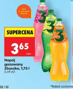 Napój gazowany Zbyszko 3 grejpfrut +2 warianty
