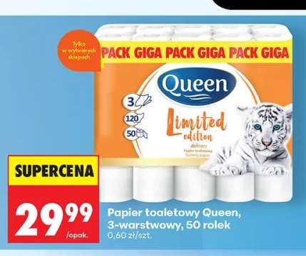 Papier toaletowy 3-warstwowy Queen 50 rolek