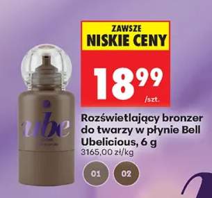 Rozświetlający bronzer do twarzy w płynie Bell Ubelicious
