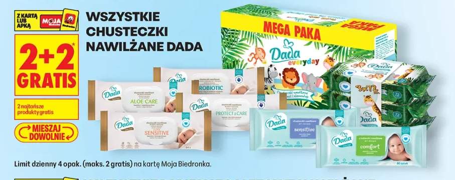 Chusteczki nawilżane Everyday Dada +7 wariantów