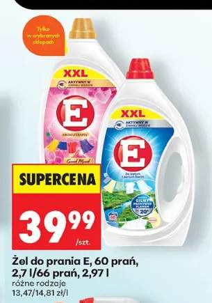 Żel do prania E 66 prań +1 wariant